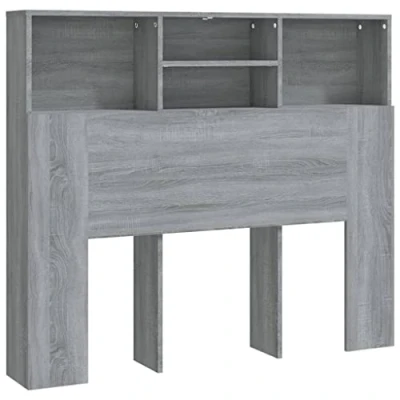 Afbeelding van vidaXL Sonoma hoofdeindekast, grijs, 120 x 19 103,5 cm