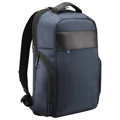 Image de Mobilis Sac à Dos pour Ordinateur Portable 14 16 de Travail/Voyage/Affaires Matière Déperlante Bleu Marine