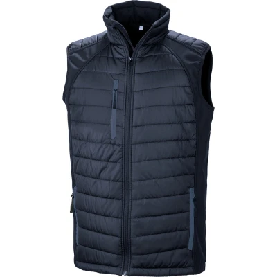 Afbeelding van Result Black compass gewatteerde softshell bodywarmer R238X Navy /