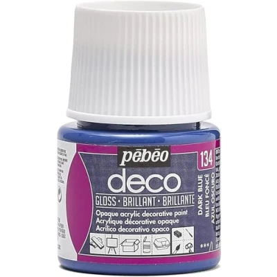 Afbeelding van Pébéo Deco 092134 kleur, glanzend, 45 ml, donkerblauw