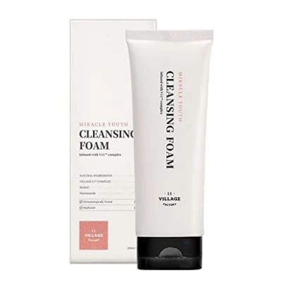 Afbeelding van [VILLAGE 11 FACTORY] MIRACLE YOUTH CLEANSING FOAM (100 ml) Korean Skincare veganistisch reinigingsschuim voor gezicht retinol en niacinamide