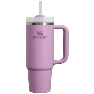 Afbeelding van Stanley Quencher H2.0 Drinkbeker met handvat en rietje, 887 ml, 3 weg schroefdeksel, geschikt voor bekerhouder, roestvrij staal, BPA vrij,