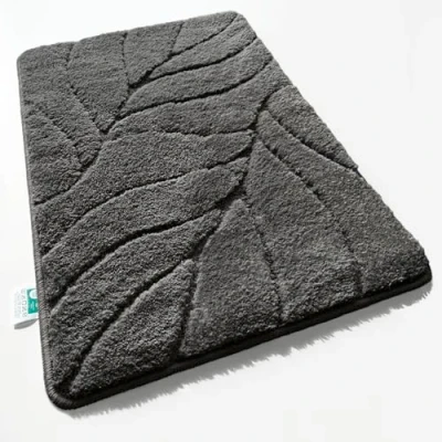 Afbeelding van Floordirekt Extra zachte en sneldrogende badmat met antislip achterkant (Maris) (donkergrijs, 80 x 150 cm)