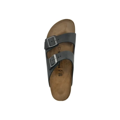 Afbeelding van Birkenstock Arizona Pantoffels, Maat: 46, Black (552111) Nubukleer