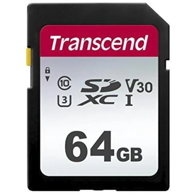Afbeelding van LET OP: Geen MicroSD Transcend 300S Flashgeheugenkaart 64 GB Video Class V30 / UHS I U3 Class10 SDXC