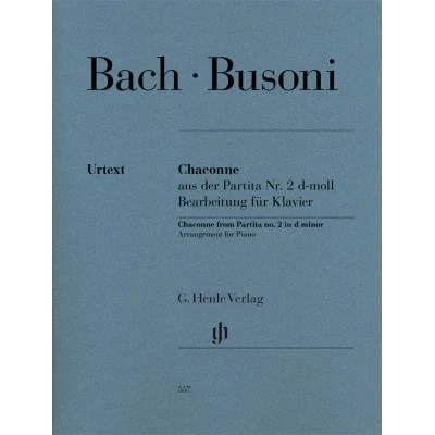 Image de Bach J.S. / Busoni F. Chaconne (Ext.Partita No 2 Bwv1004 Pour Violon Solo) Piano
