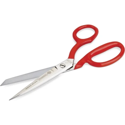 Afbeelding van Mundial Professionele Stofschaar 21 cm Rood Gelakt met Microvertanding