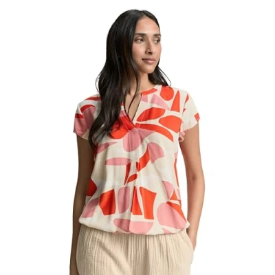 Afbeelding van TOM Tailor Blouse, Dames, Maat: 36, Red dots and shapes design