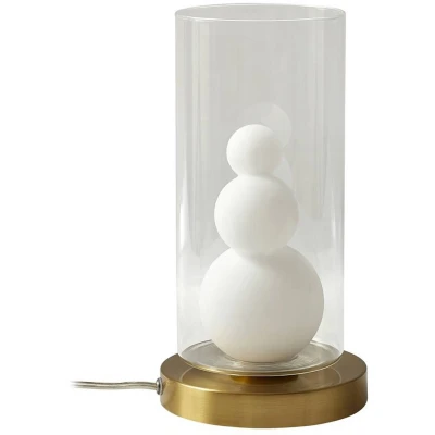 Afbeelding van Lindby tafellamp Kupla, opaal/helder, glas, Ø 20 cm, G9