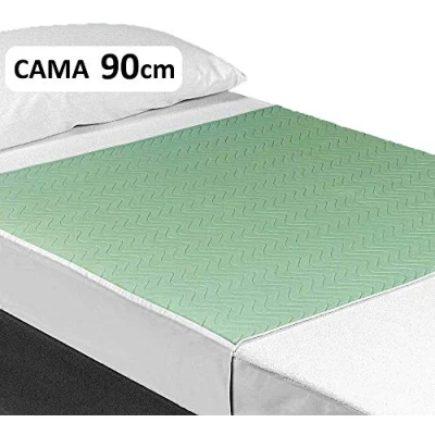 Afbeelding van OrtoPrime Matrasbeschermer voor volwassenen, wasbaar, absorberend, 3,15 liter/m², meer dan 200 wasbeurten, waterdichte matrasbeschermer, 4 laags, bescherming met vleugels, 90 x 85 cm