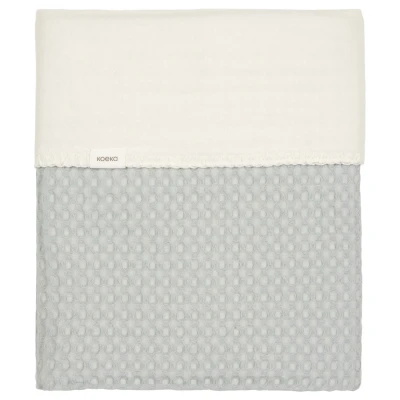 Afbeelding van Koeka Ledikantdeken Cotton Fleece Wafel Amsterdam ocean air