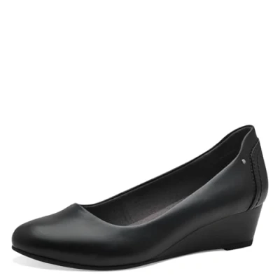 Afbeelding van Softline dames ballerina&#039;s met sleehak zwart Maat 39