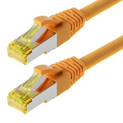 Afbeelding van CAT6a S/FTP PIMF LSZH Geel 20 meter Netwerkkabel Computerkabel Kabel