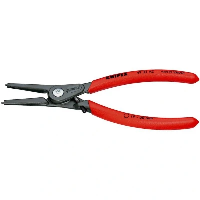 Afbeelding van Knipex 49 31 A2 Precisie borgveertang Geschikt voor borgringen Buitenringen 19 60 mm Puntvorm Recht