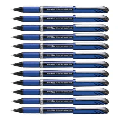 Afbeelding van Pentel EnerGel Plus rollerball punt 0,5 mm, zwart, 12 stuks