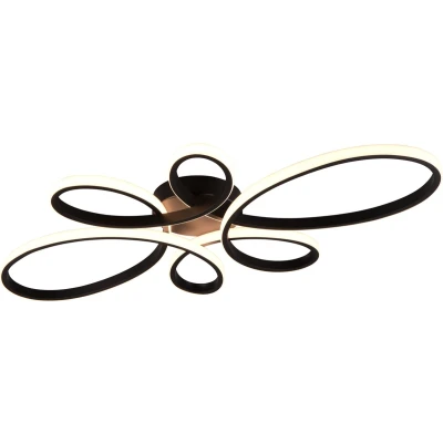 Afbeelding van TRIO FLY Plafondlamp Zwart mat incl. 1x SMD 32W Dimbaar