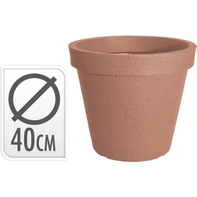 Afbeelding van Bloempot rond Stonelook 40x35 cm