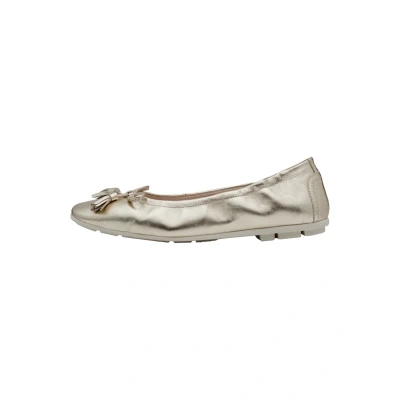 Afbeelding van Tamaris Ballerina&#039;s, Dames, Maat: 39, Gold Leer