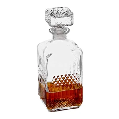 Afbeelding van Relaxdays whiskey karaf glas glazen cognac decanteer decanteerkaraf 900 ml