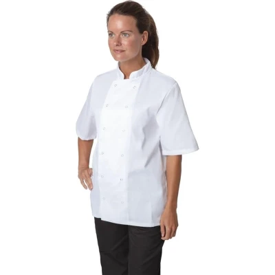 Afbeelding van Whites Boston Unisex Koksbuis Wit Korte Mouw Maat XXL