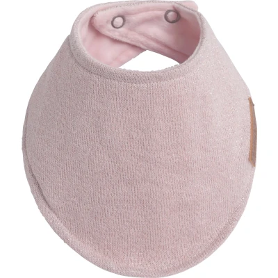 Afbeelding van Baby&#039;s Only Bandana slab Slabber Sparkle Zilver Roze Mêlee Met subtiel glittertje 0 8 maanden Verstelbaar in twee maten