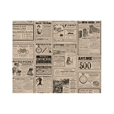 Afbeelding van Vetvrij papier of hamburgervellen bruin krant 31x38cm Inhoud: 1000 stuks