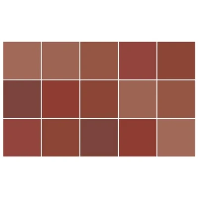 Afbeelding van Ulticool Decoratie Sticker Tegels Terracotta Bruin Zalm Rust 15x15 cm 15 stuks Plakfolie Tegelstickers Muurstickers Plaktegels Zelfklevend Sticktiles Badkamer Keuken