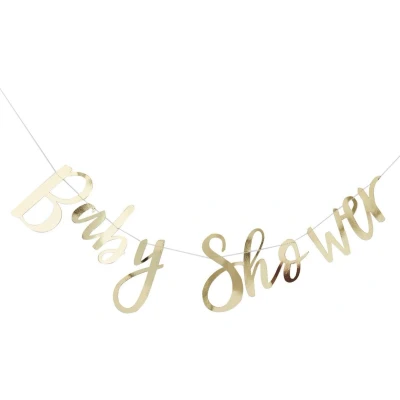 Afbeelding van Ginger Ray Baby shower slinger goud 1,50 meter