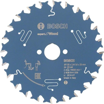 Image de BOSCH 2608644006 lame de scie circulaire Expert pour le bois, 130 x 20 2.4 mm, 24T
