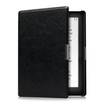 Afbeelding van kwmobile E reader hoesje geschikt voor Kobo Aura Edition 1 hoes flip case met magnetische sluiting Ereader cover in zwart