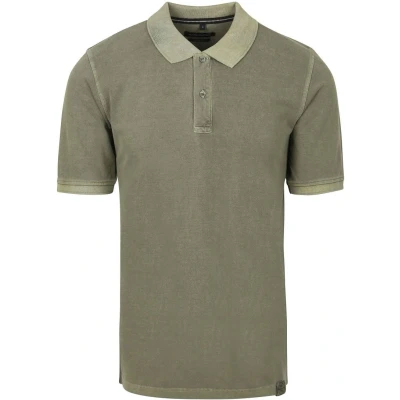 Afbeelding van Casa Moda Polo Piqué Garment Dye Olijfgroen Maat XXL Heren