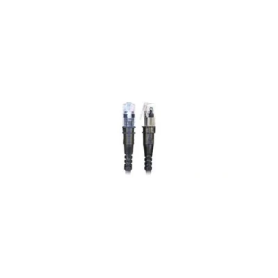 Image de PatchSee ThinPATCH Cordon de raccordement RJ 45 (M) pour 4.9 m 3.8 mm UTP CAT 6a IEEE 802.3at moulé, bloqué noir