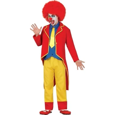 Afbeelding van Fiestas Guirca Verkleedkleding Clown Heren Rood/geel Mt 52 54