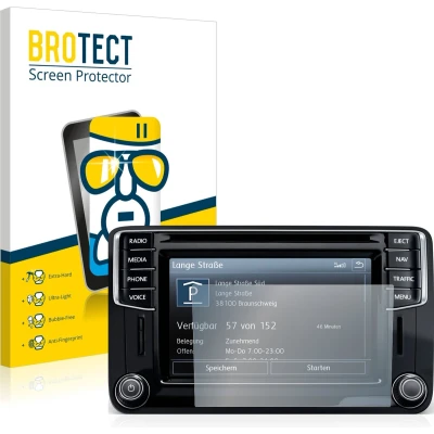 Afbeelding van BROTECT Screenprotector voor Volkswagen Caddy 2015 Discover Media 6.5&quot; Folie Beschermfolie Beschermglas transparant