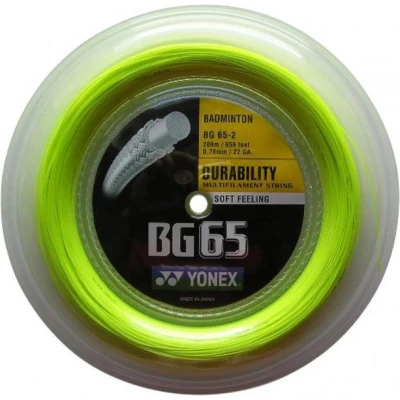 Afbeelding van Yonex BG 65TI 0,70 mm Yellow 200 meter