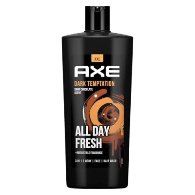 Afbeelding van Axe 3 in 1 Dark Temptation XXL douchegel en shampoo voor langdurige frisheid geur na het douchen, dermatologisch getest, 700 ml