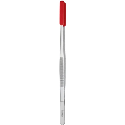 Afbeelding van Triangle RVS Keukenpincet met Siliconen Dopjes 30 cm Ideaal voor BBQ en Delicate Gerechten
