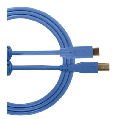 Afbeelding van UDG USB 2.0 C B Light Blue Straight 1,5 m (U96001LB) Kabel voor DJs