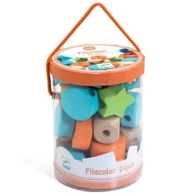 Afbeelding van Djeco rijgkralen filacolor