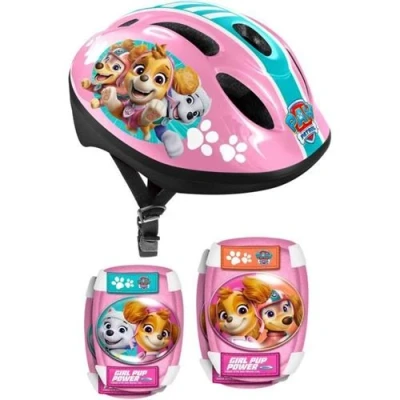 Image de Protections roller PAT&#039;PATROUILLE Casque / Coudieres Genouilleres Rose