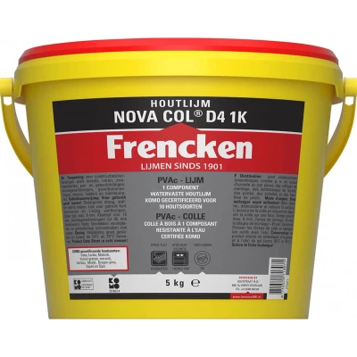 Afbeelding van Frencken Houtlijm Nova Col D4 1K Emmer 5kg