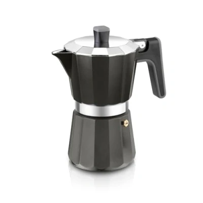 Afbeelding van Italiaanse Koffiepot Black Edition BRA 6 bekers