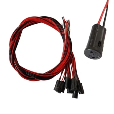 Afbeelding van Set van 10 G4 led en halogeenfittingen voor laagspanningslampen, 12 V/24 V, fitting, zwart