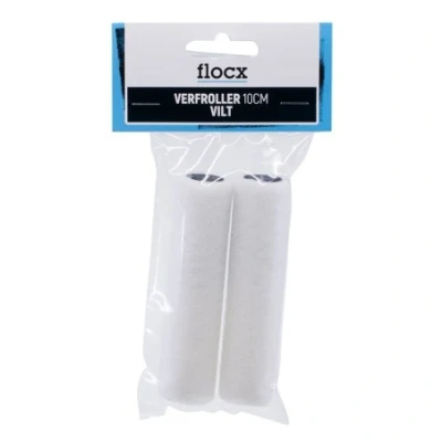 Afbeelding van Flocx Verfroller Vilt 10CM 2ST Schildersbenodigdheden