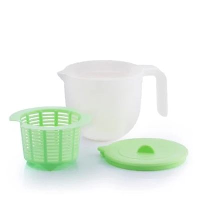 Afbeelding van Vorm voor het maken van verse kaas met handleiding en recepten Freashy InnovaGoods