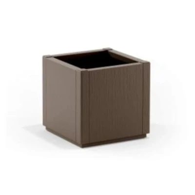 Afbeelding van Bloembak ETHICA Taupe Vierkant 38 L STEFANPLAST