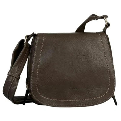 Afbeelding van Gabor Kara, tas met klep, M zonder ritssluiting, dames, donkertaupe, Donkere taupe