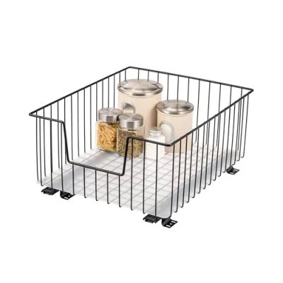 Afbeelding van Bremermann Kastmand 40 cm breed, telescopische lade met plank, keukenlade (zwart)