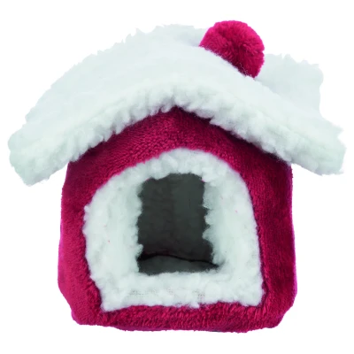Afbeelding van Trixie Xmas Schuilplaats Kooi Accessoire 15x12x15 cm Rood Wit
