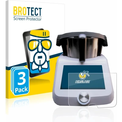Afbeelding van BROTECT Screenprotector voor SilverCrest Monsieur Cuisine Smart Folie Beschermfolie Beschermglas transparant (3 Stuks)